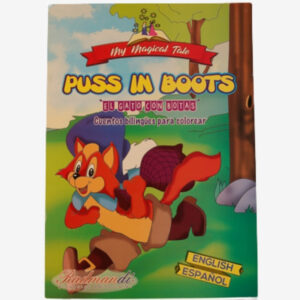 Libro para colorear puss in boots
